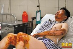 广州油罐车爆炸 19名木材厂工人被烧焦惨不忍睹（视频）