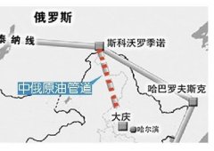 中俄原油管道试运行初步成功 首批原油注入油罐